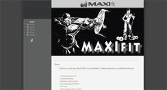 Desktop Screenshot of maxifit.sk