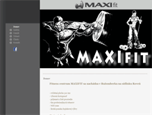 Tablet Screenshot of maxifit.sk